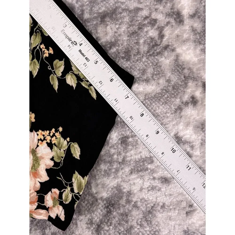 Reformation Jumpsuit 2 Womens Lemongrass Black Floral Crepe